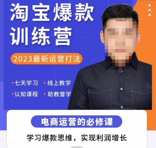 爱上黄昏·淘宝爆款训练营，2023最新运营打法，学习爆款思维，实现利润增长-瀚海资源库