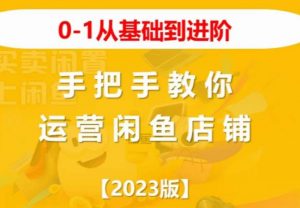 2023版0-1从基础到进阶，手把手教你运营闲鱼店铺-瀚海资源库