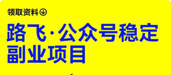 路飞·公众号稳定副业项目，你只要无脑去推广，粉丝和收入，自然就来了-瀚海资源库