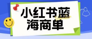 价值2980的小红书商单项目暴力起号玩法，一单收益200-300（可批量放大）-瀚海资源库