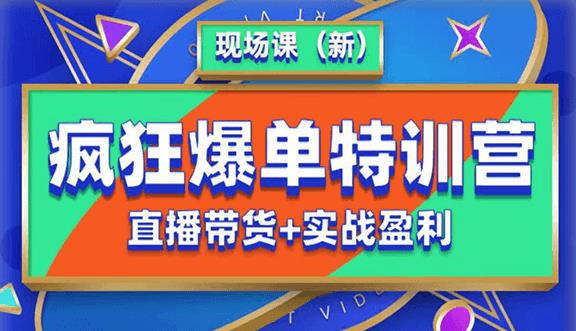 抖音短视频疯狂爆单特训营现场课（新）直播带货+实战案例-瀚海资源库