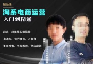 2023手淘搜索实操课+体系化课程，​起店起单品实操视频课程-瀚海资源库