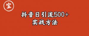 宝哥抖音直播引流私域的6个方法，日引流500+-瀚海资源库