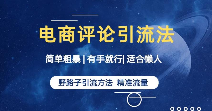 简单粗暴野路子引流-电商平台评论引流大法，适合懒人有手就行【揭秘】-瀚海资源库