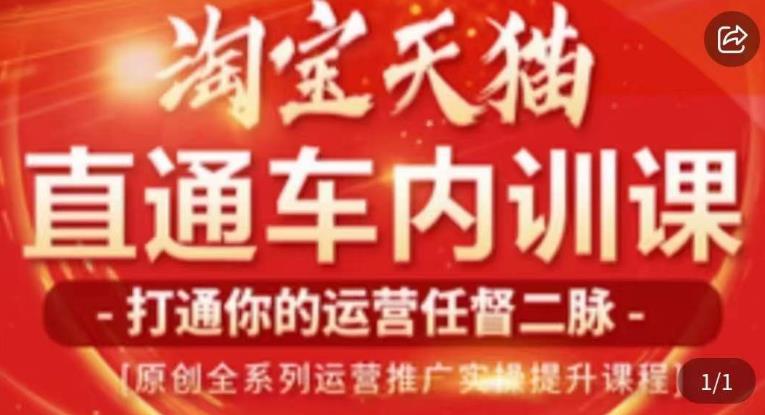 天问电商·2023淘宝天猫直通车内训课，零基础学起直通车运营实操课程-瀚海资源库