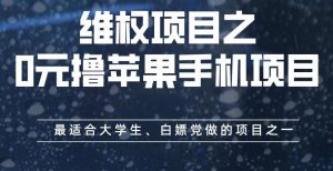 维权项目之0元撸苹果手机项目，最适合大学生、白嫖党做的项目之一【揭秘】-瀚海资源库
