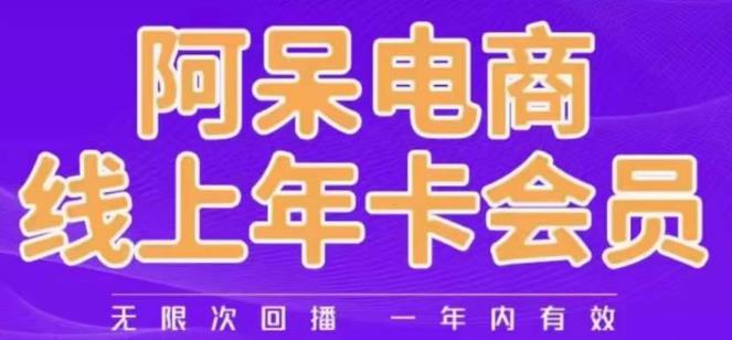 阿呆电商线上年会员，阿呆电商干货分享（更新中）-瀚海资源库