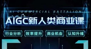 张诗童·AIGC新人类商业课,行业分析/效率提升/商业机会/认知升维-瀚海资源库