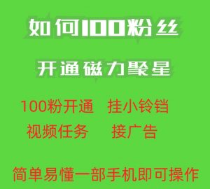 最新外面收费398的快手100粉开通磁力聚星方法操作简单秒开-瀚海资源库