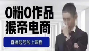 猴帝最新1600线上课，0粉起号实操教学，自然流量天花板，7-8月9节，20+小时-瀚海资源库