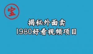 宝哥揭秘外面卖1980好看视频项目，投入时间少，操作难度低-瀚海资源库