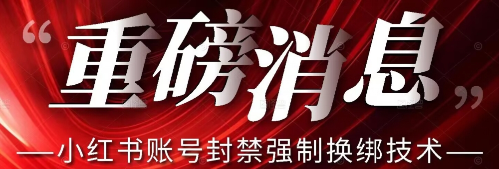 【最新】小红书账号封禁强制换绑技术可日赚300-瀚海资源库