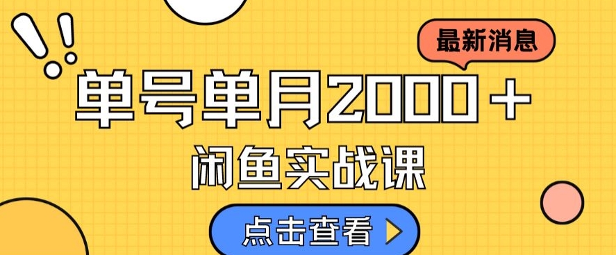 最新闲鱼日入500＋，虚拟资料变现喂饭级讲解-瀚海资源库