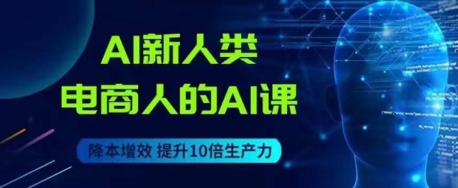 AI新人类-电商人的AI课，用世界先进的AI帮助电商降本增效-瀚海资源库