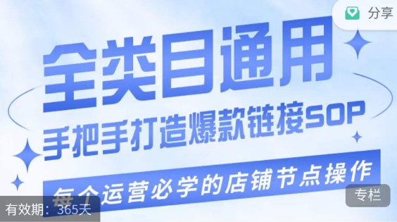 单品爆款打造实操运营，单品爆款从“0”-“1”手把手演练运营步骤-瀚海资源库