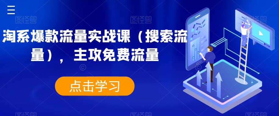 淘系爆款流量实战课（搜索流量），主攻免费流量-瀚海资源库