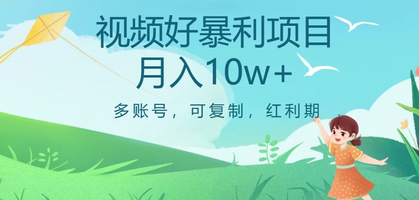 视频号暴利项目，多账号，可复制，红利期，月入10w+【揭秘】-瀚海资源库