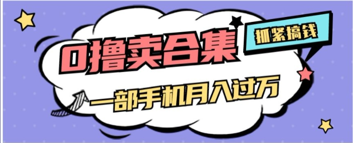 0撸项目月入过万，售卖全套ai工具合集，一单29.9元，一部手机即可【揭秘】-瀚海资源库