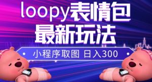 小狸猫loopy表情包小程序取图玩法，最新出的表情包素材-瀚海资源库
