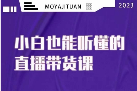 大威本威·能听懂的直播带货课，小白也能听懂，20节完整-瀚海资源库