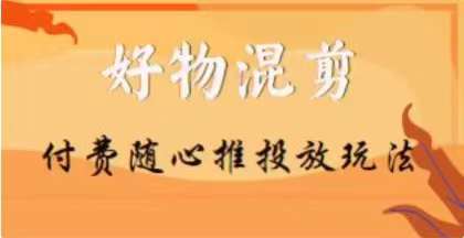 【万三】好物混剪付费随心推投放玩法，随心投放小课抖音教程-瀚海资源库