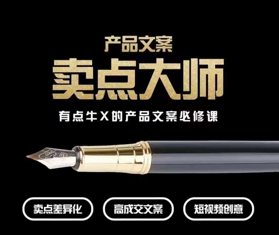 产品文案【卖点大师】高转化电商，有点牛X的产品文案必修课-瀚海资源库