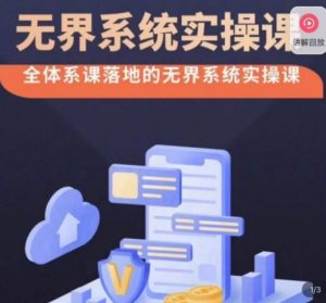 老衲·无界系统实操课，全体系落地无界改版后选择、出价、高投产做付费引流-瀚海资源库