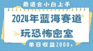 2024年蓝海赛道玩恐怖密室日入2000+,无需露脸,不要担心不会玩游戏,小白直接上手,保姆式教学【揭秘】-瀚海资源库