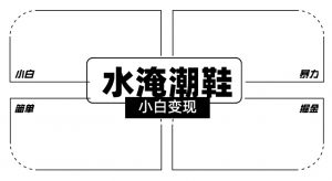 2024全新冷门水淹潮鞋无人直播玩法，小白也能轻松上手，打爆私域流量，轻松实现变现【揭秘】-瀚海资源库