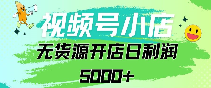 视频号无货源小店从0到1日订单量千单以上纯利润稳稳5000+【揭秘】-瀚海资源库