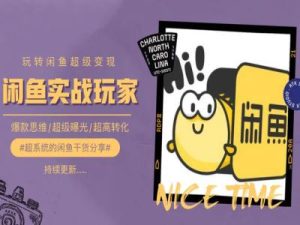 手把手教你0到1系统玩转闲鱼变现,爆款思维/超级曝光/超高转化-瀚海资源库