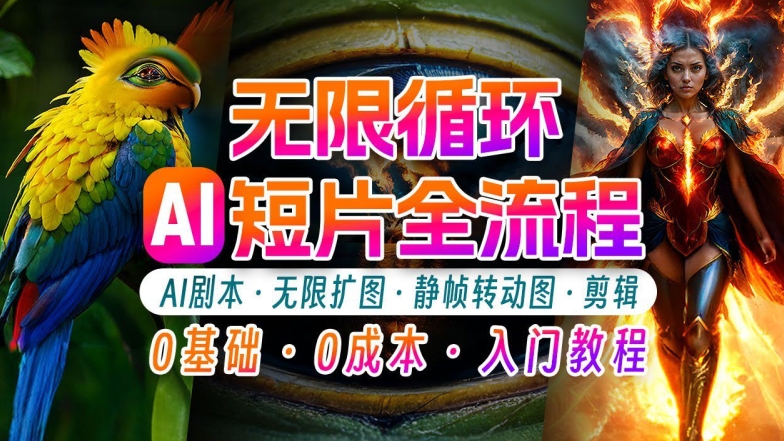 AI剪辑无限循环画面：新手轻松月入上万的秘技【揭秘】-瀚海资源库