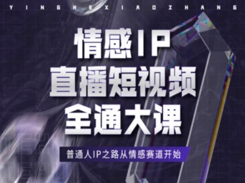 情感IP直播短视频全通大课，普通人IP之路从情感赛道开始-瀚海资源库