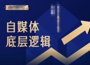 2024自媒体底层逻辑录播课,自媒体小白必看-瀚海资源库