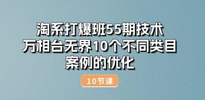淘系打爆班55期技术:万相台无界10个不同类目案例的优化(10节)-瀚海资源库