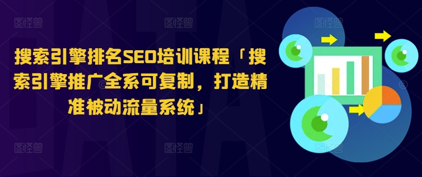 搜索引擎排名SEO培训课程「搜索引擎推广全系可复制，打造精准被动流量系统」-瀚海资源库