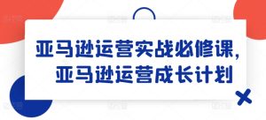 亚马逊运营实战必修课,亚马逊运营成长计划-瀚海资源库