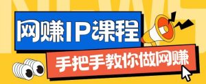 ip合伙人打造1.0，从0到1教你做网创，实现月入过万【揭秘】-瀚海资源库